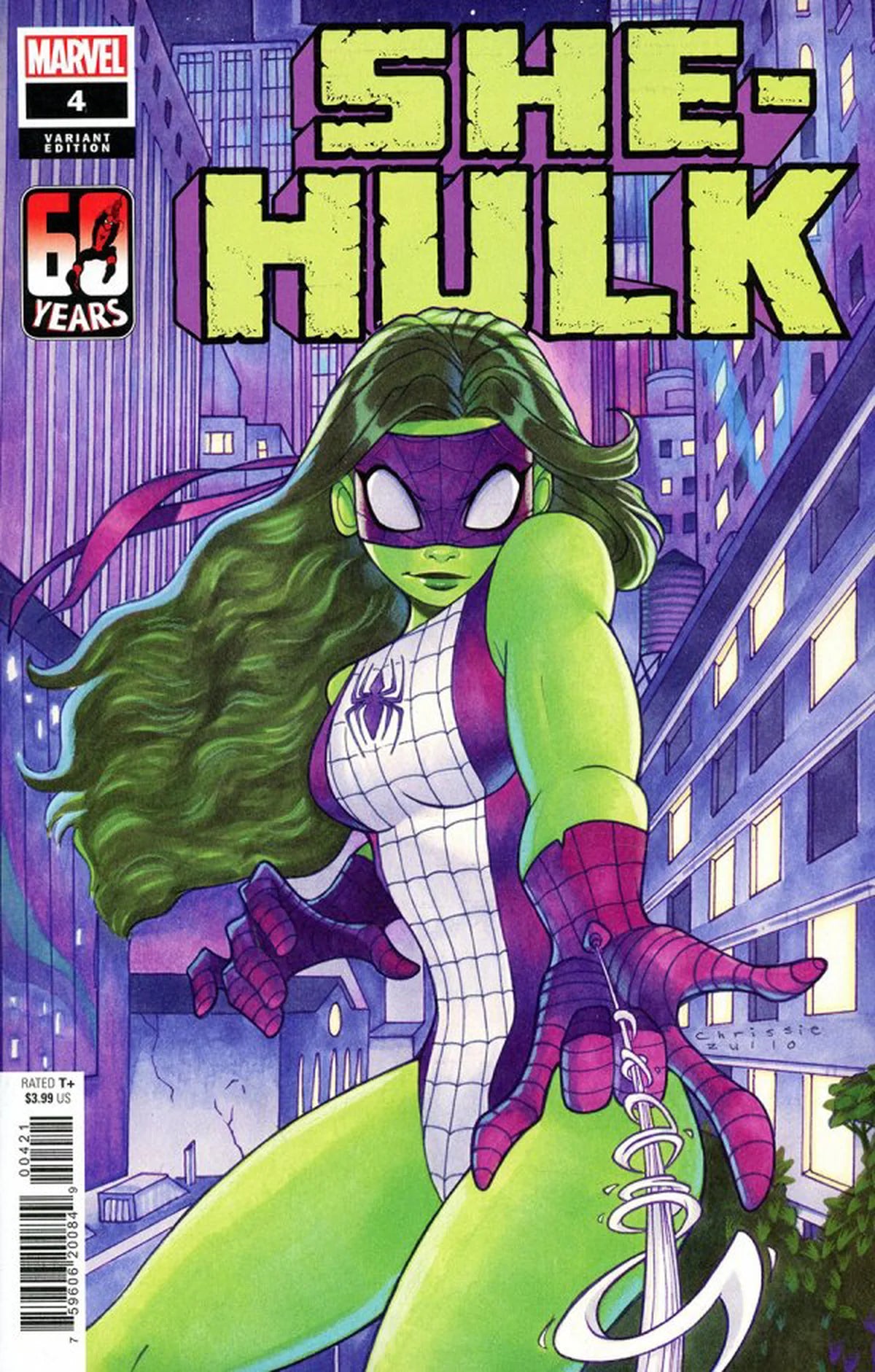 She-Hulk #4 (Vol 5) Chrisse Zullo 60th Spider-Man Variant