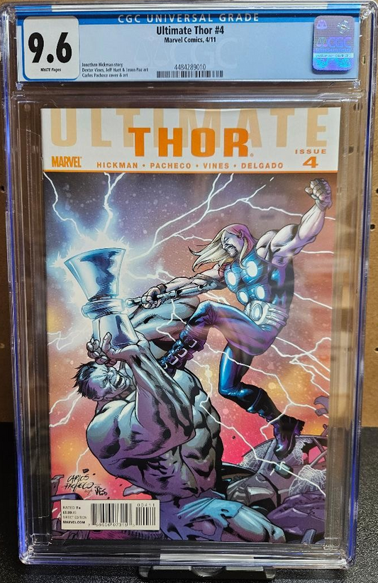 CGC Graded 9.8 Ultimate Thor #4 Low Print Run