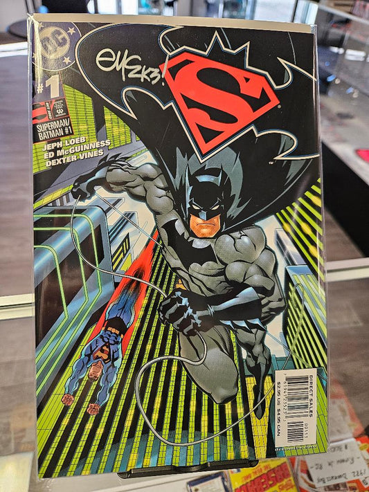 Batman/Superman #1-6 Ed McGuinness Signed Seven Comic Set w/ Cert