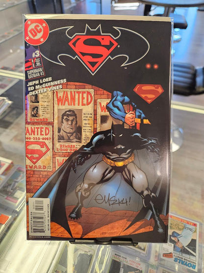 Batman/Superman #1-6 Ed McGuinness Signed Seven Comic Set w/ Cert