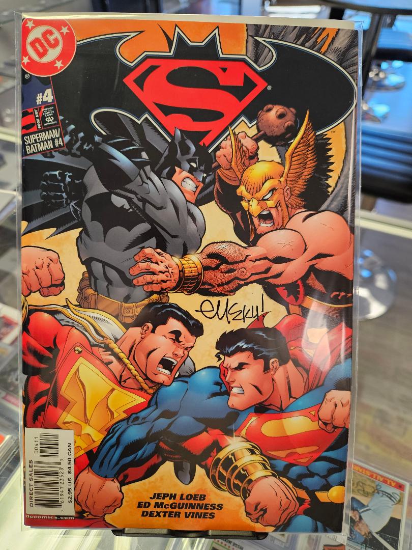 Batman/Superman #1-6 Ed McGuinness Signed Seven Comic Set w/ Cert