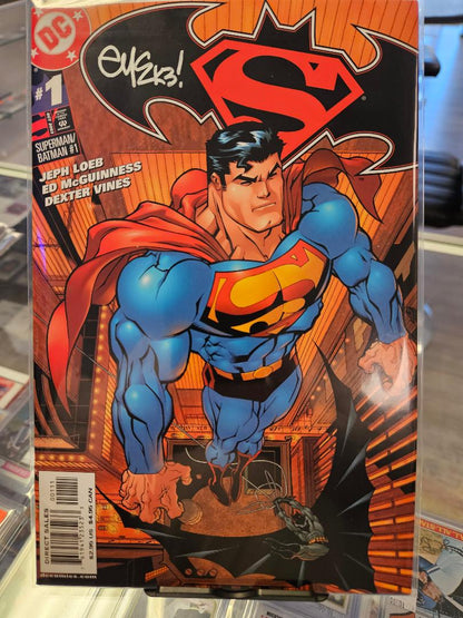 Batman/Superman #1-6 Ed McGuinness Signed Seven Comic Set w/ Cert